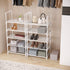 SOKOSEN 5-Tier Closet Small Shoe Rack, Metal Stackable Kids Shoe Shelf Storage Zapateras Organizer,Narrow Shoe Rack