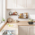 4 Sets Fixwal Wall Shelves, of Hanging Floating Shelves, Wall Mounted Shelves for Storage, Hanging Storage Shelf