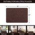 LOCHAS Luxury Bathroom Rug Shaggy Bath Mat 20 x 30 Inch, Washable Non Slip Bath Rugs for Bathroom Shower, Soft Plush Chenille Absorbent Carpets Mats, Brown