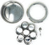 7 (9.2in 3in) Packed Rani Spice Box Stainless Steel Transparent Round Storage For Spices (Masala Dabba) Compartments