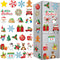 30 Christmas Theme Fridge Stickers, Santa Claus Snowman Dwarf Decorations for Kitchen Garage and Car