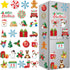 30 Christmas Theme Fridge Stickers, Santa Claus Snowman Dwarf Decorations for Kitchen Garage and Car