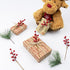 50 Pack 6.5 Inch LLZLL Berry Stems for Christmas Tree Christmas Berries Stems Artificial Red Berry Picks for Xmas