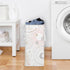 Sweet Jojo Designs Blush Pink Gold Star and Moon Girl Laundry Hamper Foldable Dirty Clothes Basket with Handles
