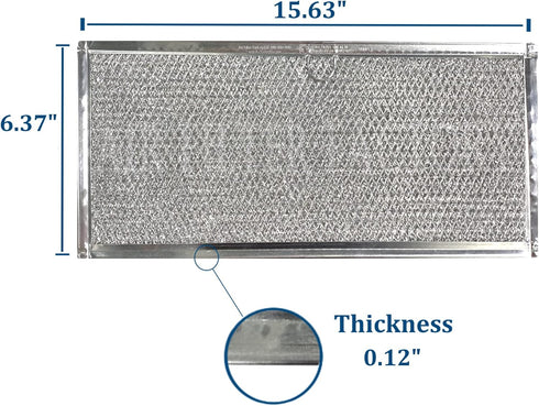 Air Filter Factory Replacement for Jenn-Air 71002111, 12-Layer Aluminum Mesh Grease Filter, 2-Pack