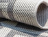Unique Loom Outdoor Trellis Collection Area Rug - Stars, Gray/Silver (2' x 6' 1" Runner)