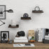 6X6 Inches Set 3 RYOFOBETTO Small Floating Shelf, Farmhouse Wall Shelves for Living Room, Bedroom, Picture Frames