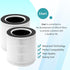 VK-6067B Filter, 2-Pack, Compatible with Vremi and HOKEKI Air Purifiers, 3-in-1 H13 True HEPA