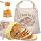 NIKKOUR Cotton Beeswax Bread Bag (2 Pack) Reusable Double-Lock Freezer Safe for Homemade