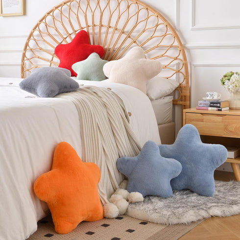 15" 19.6" 19.6") Xiashrk Star Pillow, Decorative Throw Pillows for Bed Couch, Star Shaped Pillow Plush Floor Cushions