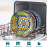 42 oz 4,Large vancasso Pasta Bowls, Ceramic Salad Bowls of Corlorful Serving Bowls for Kitchen, Dishwasher & Microwave