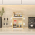 Dorhors 2 12 Countertop Tier Coffee Bar Accessories and Organizer,Multi-functional Mug Holder with Hooks,Wood Coffee
