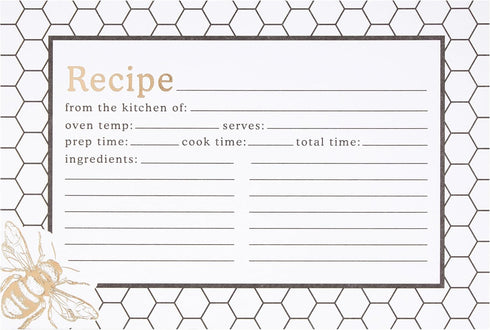 C.R. Gibson Honeycomb Hive Recipe Cards (Q12-25361)