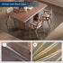 4'6' Area Mat for Hard Floors, Semi-Clear Black Vinyl Floor Protector for Under Dining Table, Waterproof Non-Slip