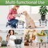 3 Packs Garden Gifts Plant Lovers Gifts Black Metal Plant Stand with Anti-Slip Base Rustproof Heavy Duty Decorative