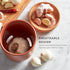 4 4 5 Inch Kamenstein Ceramic and Cork Breathable Garlic Keeper to Allow Air Flow for Freshness; Stackable Space Saving