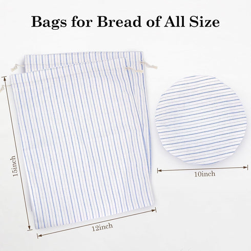 QUYANGCHIFENG Reusable Bread Bags for Homemade Bread with TPU Lining & Proofing Bowl Cover, Organic Cotton Sourdough