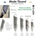 Blade Guard Knife Blade Protection Cover, Secure Fit Sheath for Storage or Transport, Dishwasher Safe BPA-Free, Clear