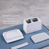 2-Slot, Counter YouCopia The Ledge Toothbrush Holder, Bathroom Vanity Organizer with Cord Slots, Removable Base