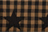 VHC Brands Black Star Cotton Woven Quilted Runner, 13x36, Black