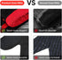 Silicone Oven Mitts - Magnetic Heat Resistant Kitchen Mitts, Black Cotton Anti-Slip for Cooking, Baking, Grilling