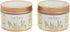 Aroma Naturals Tin Candle, Patchouli and Frankincense Essential Oil, Natural Soy Scented, Meditation, 2 Count