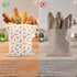VAKEEN Beeswax Bread Bags, Reusable Linen Organic Beeswax Bread Bags for Sourdough, Keep Freshand and Large Capacity