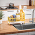 Countertop 304 Cisily Sponge Holder for Kitchen Sink, Sink Caddy Organizer with High Brush Holder, Kitchen Organizers