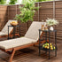Storage,2-Tier Nursery,1 Small Modern Oval Side Table with Side Tables Living Room,Sturdy Nightstand for Small Space