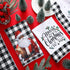 4 Buryeah Pcs Christmas Kitchen Towels African American Black Santa Hand Towels Christmas White Black Buffalo Plaid