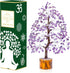 Crocon Amethyst Gemstone Tree Feng Shui Figurine Money Bonsai Good Luck Chakra Balancing
