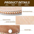 15in Counter,Living HPC Decor Oval Tray for Home Decor - Brown Wood Beaded Tray - Decorative Serving Tray,Rustic