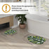 Cute Monstera Leaf Shaped Bathroom Rugs Non Slip Bath Mat Absorbent Washable Small Bath Matt Bathroom Decor