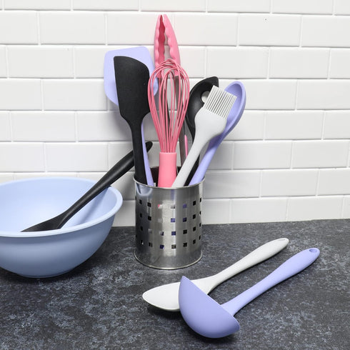 Chef Craft Premium Silicone Cooking Tongs - 12 inch, Pink Kitchen Utensil