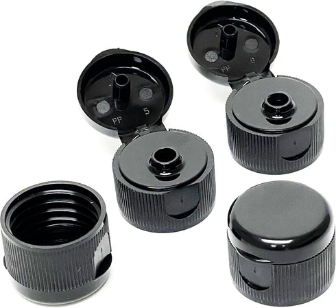 5 Oz 24 Pack nicebottles Hot Sauce Bottles, - with Flip Top Caps - Includes Stainless Steel Funnel