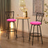 4PCS 13-16 Inch Deisy Dee Round Bar Stool Seat Covers Stretch Round Chair Covers for Stool Chair (hot Pink)