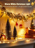 8ft 20 White4 Pack Battery Operated Christmas String Lights, LED Mini Lights with Timer, Christmas Tree Lights