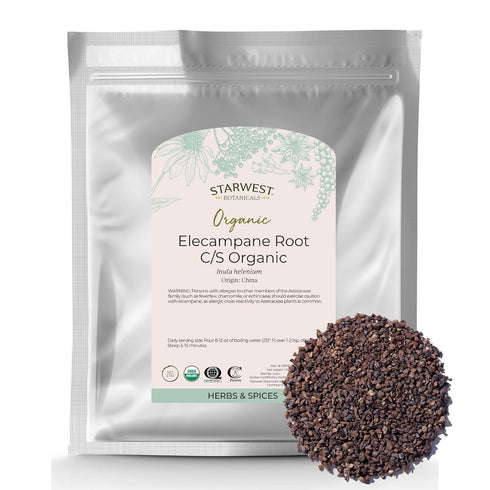 Starwest Botanicals Organic Elecampane Root - Dried Loose Herb for Tea &