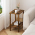 2-Tier TB01BB034C TUTOTAK End Table, Side Table, Nightstand, Storage Shelf, Sofa Side Table for Small Space, Living
