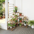 5 10 Uneedem Wood Plant Stand Indoor Outdoor Corner Plant Shelf Stand, Tiered Potted Flower Plant Stands for Indoor