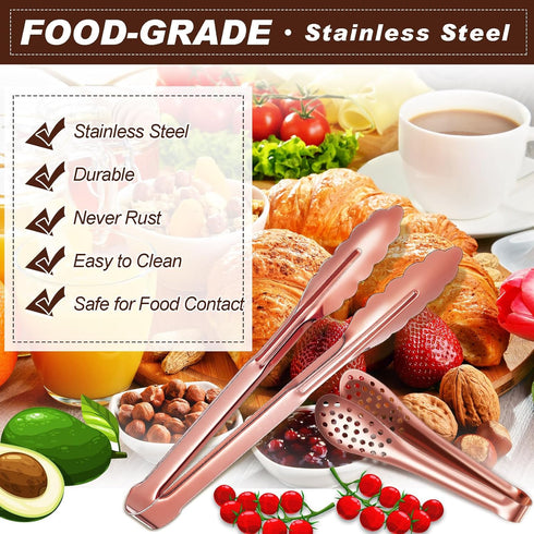12 Pieces Mini Serving Tongs for Kitchen, Stainless Steel Appetizer Tongs, Ice Sugar Tong, Food Tong for Salad Buffet