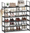 Saincustom 6 Tier Shoe Rack, Shoe Rack for Closet, Shoe Organizer for Entryway,