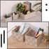Drawer Organizer Bins Woven Storage Stackable Box Set of 6 for Organizing Drawers Shelves Cabinets (Beige)