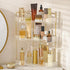 Aveniee Corner Bathroom Counter Organizer, Bathroom Countertop Shelf Makeup Storage, Clear Perfume