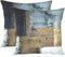 Britimes Throw Pillow Covers - Modern Home Art Decor, 18 x 18 Inches Set of 2 Abstract Oil Painting Pillowcases