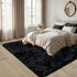 Xafir 4x6 4'x6') Area Rug for Living Room:Ultra Soft Fluffy Shag Black Rugs,Large Fuzzy Plush Indoor Non Slip Carpet