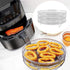 Fdit 3Pcs Air Fryer Racks, Stackable Dehydrator Racks for Food Grade Stainless Steel Air Fryer Accessories