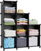HOMIDEC 9-Cube Closet Organizer and Storage, Portable Shelves for Garment Racks, Closet, Wardrobe