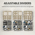 Closet,Foldable 16 Aokeyee Shoe Organizer for Shoe Storage Organizer Box Bin with Adjustable Dividers and Clear Cover