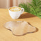 Jivlccy Acrylic Desk Coaster Decorative Plates, Clear Cloud Shape bar Drink Coasters, Coffee